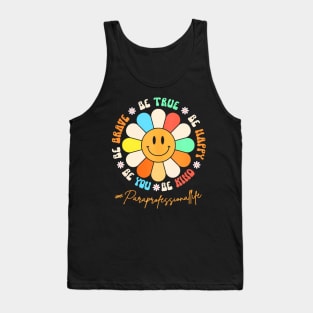 Smiling Happy Face Groovy Paraprofessional Life Tank Top